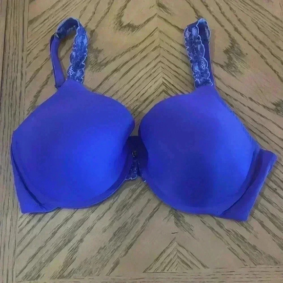 NATORI Pure Luxe Full Fit Bra Purple Contour Underwire Plunge 34DD - Picture 3 of 7